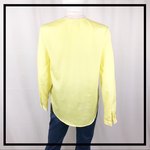 Forever 21 Brand Yellow, Collared Blouse Size S - Picture 4 of 7